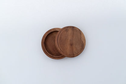 Wood incense container