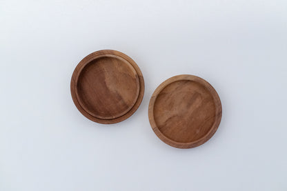 Wood incense container