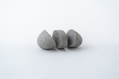 Stone split into three pieces