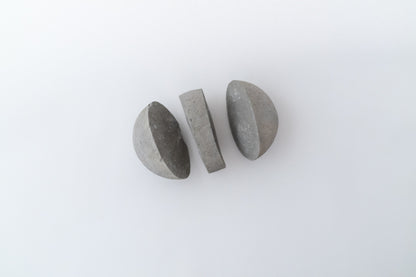 Stone split into three pieces