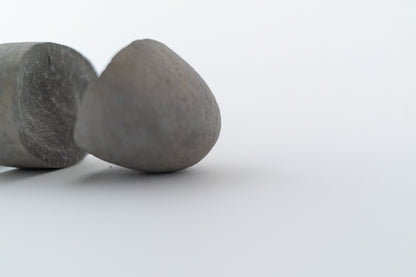 Stone split into three pieces