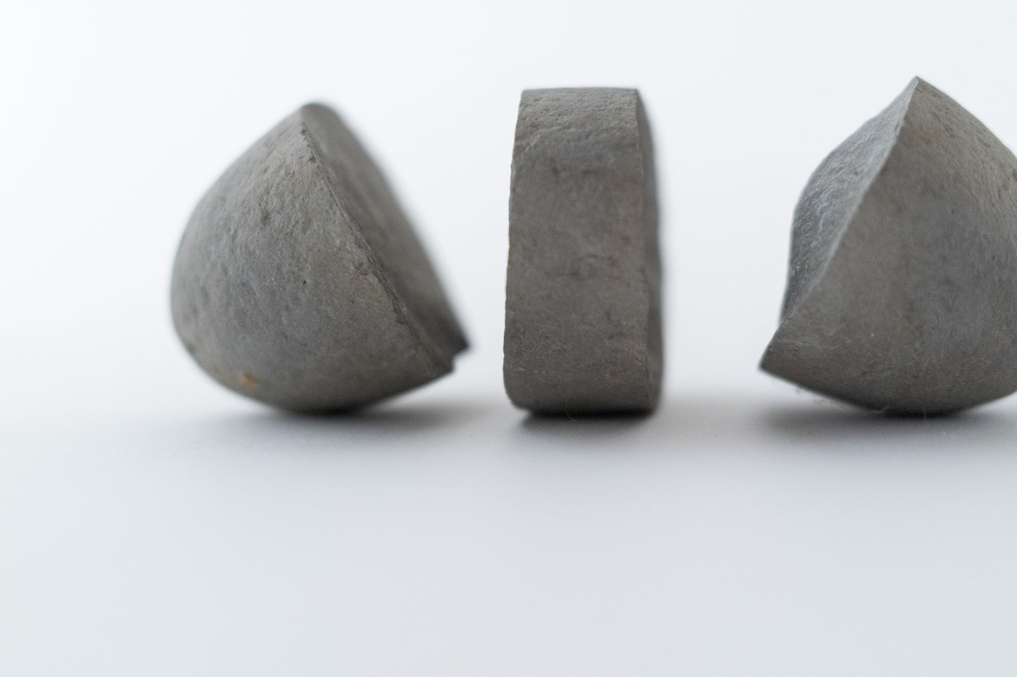 Stone split into three pieces