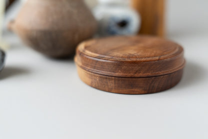 Wood incense container